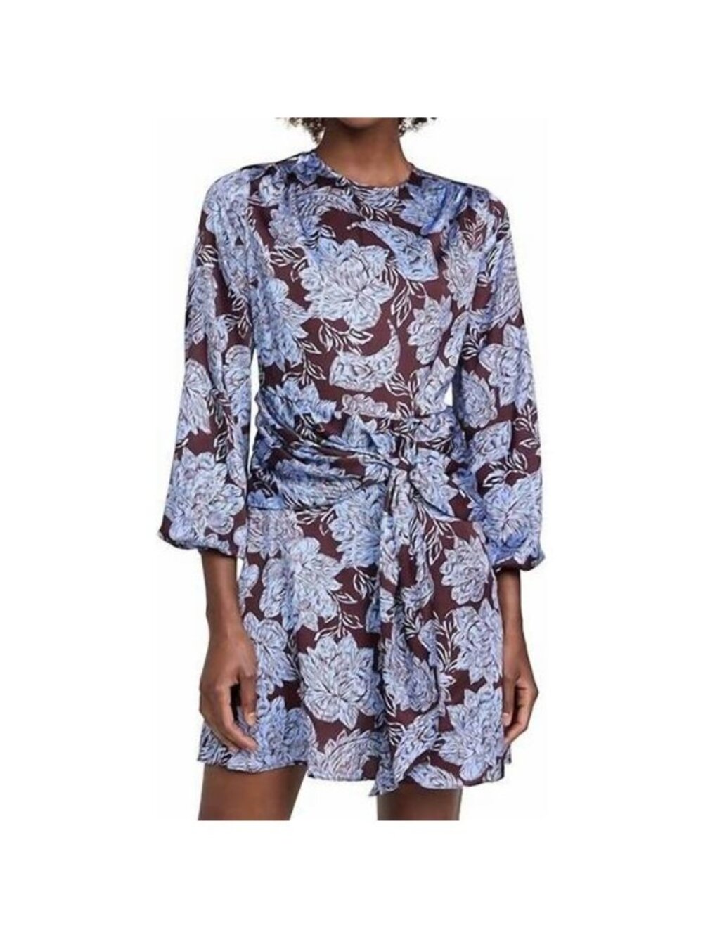 Shoshanna Mini Dress Lynne Women's Size 8 chocolate/lavender New with Tag - Picture 3 of 5